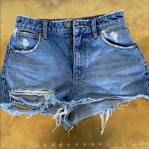 Rolla’s Jean Short Duster Denim High Waisted SZ 25
